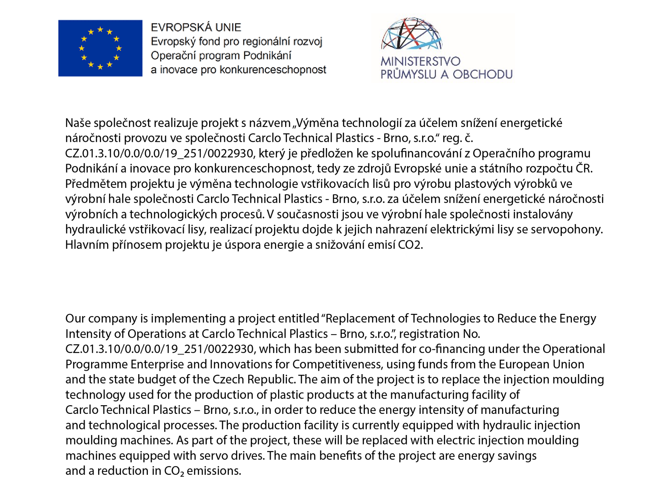 EU project - CZ